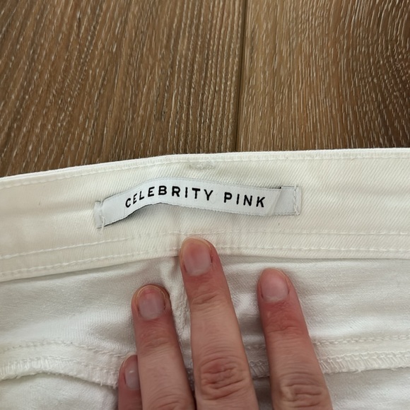 Celebrity pink juniors white denim shorts - Picture 3 of 4